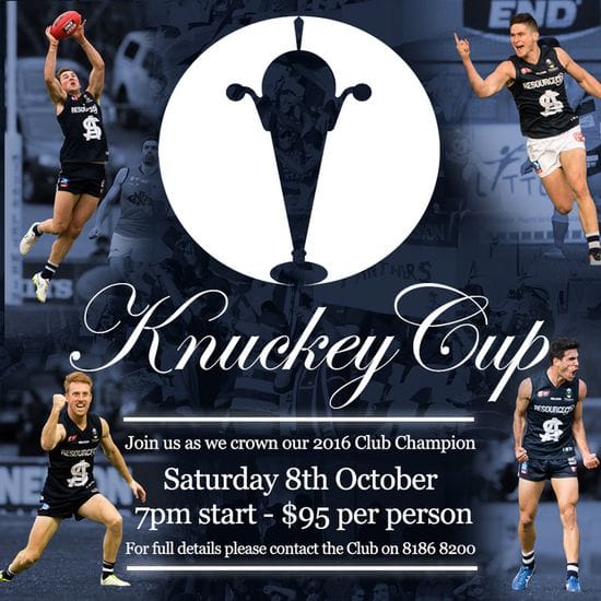 Knuckey Cup - Save the Date!
